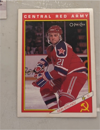 1991-92 O-Pee-Chee #26R Igor Stelnov Central Red Army — front