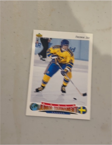 1991/92 Upper Deck #230 Fredrik Jax — front