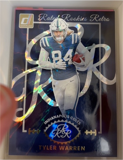 2025 Donruss Rated Rookies Retro #9 Tyler Warren — front