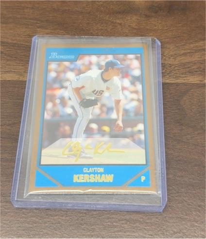 2007 Bowman Draft Picks & Prospects Gold #BDPP77 Clayton Kershaw — front