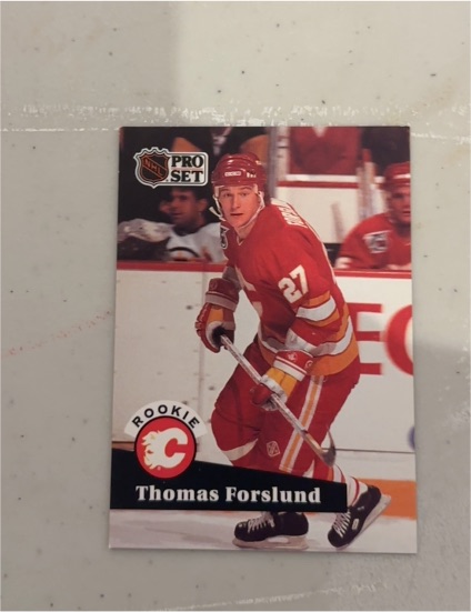1991-92 Pro Set #527 Thomas Forslund — front
