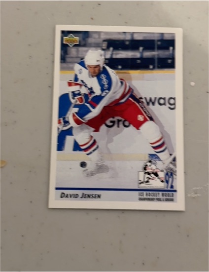 1992-93 Upper Deck #379 David Jensen — front