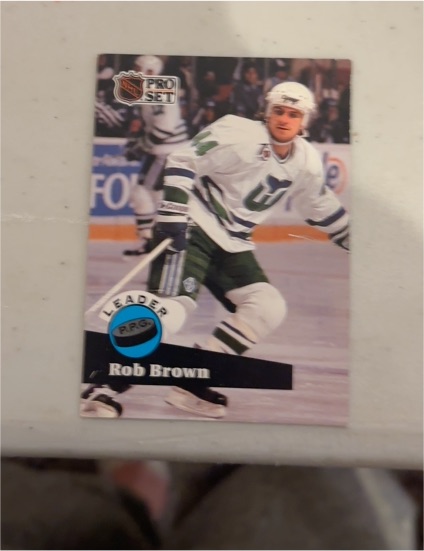 1991-92 Pro Set #606 Rob Brown — front