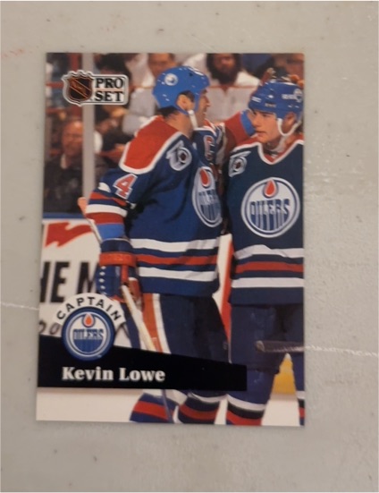 1991-92 Pro Set #572 Kevin Lowe — front
