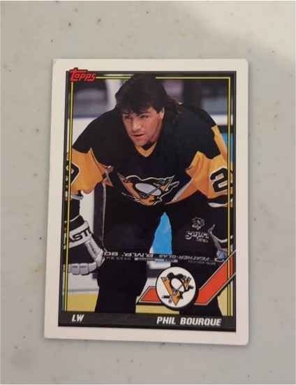 1991-92 Topps #33 Phil Bourque — front