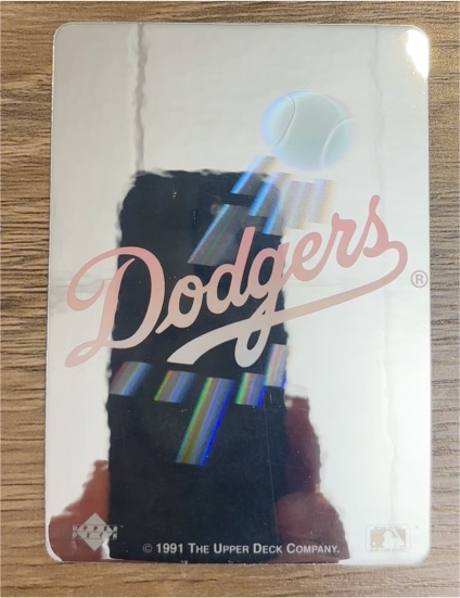 1991 Upper Deck #NNO Los Angeles Dodgers Team Logo — front