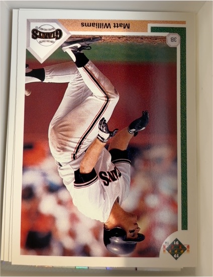 1991 Upper Deck #157 Matt Williams — front
