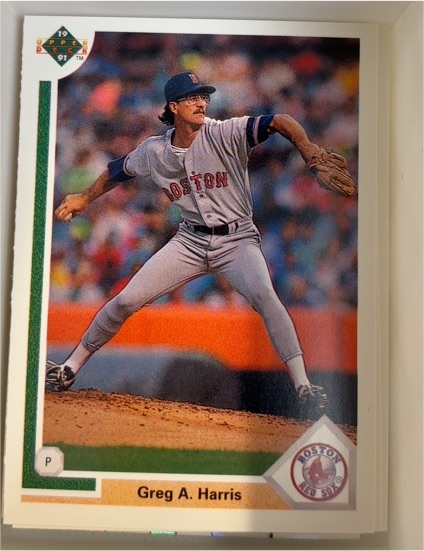 1991 Upper Deck #509 Greg A. Harris — front