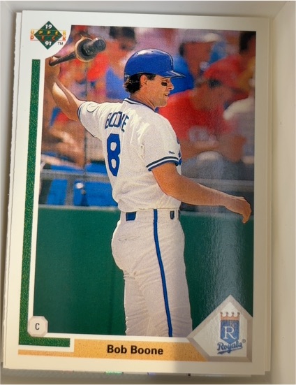 1991 Upper Deck #502 Bob Boone — front