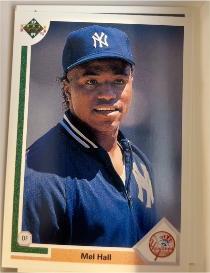 1991 Upper Deck #392 Mel Hall — front