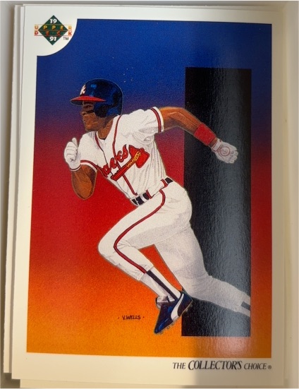1991 Upper Deck #82 Ron Gant — front