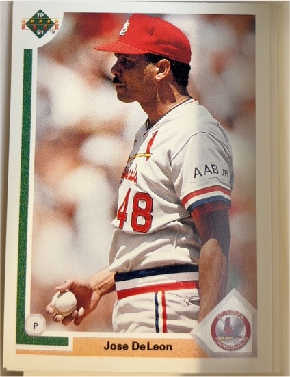 1991 Upper Deck #220 Jose DeLeon — front
