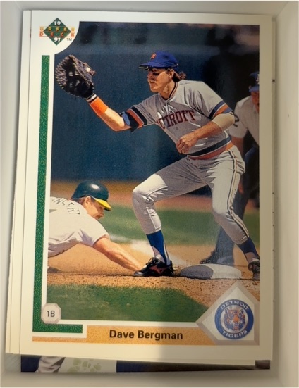 1991 Upper Deck #599 Dave Bergman — front