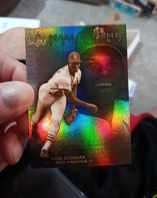 2001 Upper Deck Hall of Fame Gallery #G3 Bob Gibson — front