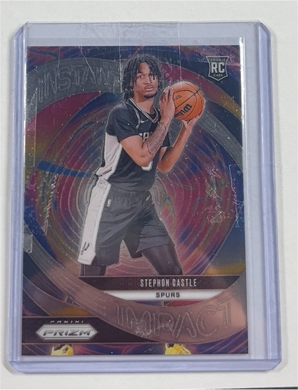 2024-25 Panini Prizm #4 Stephon Castle Instant Impact — front