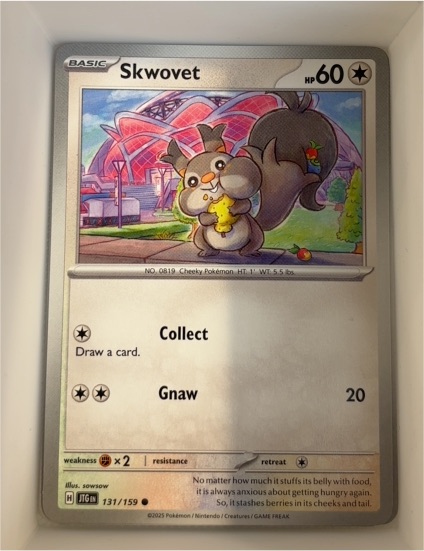2025 Pokémon Journey Together #131 Skwovet — front