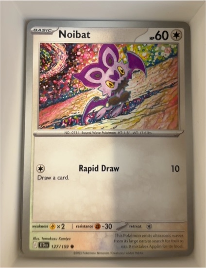 2025 Pokémon Journey Together #127 Noibat — front