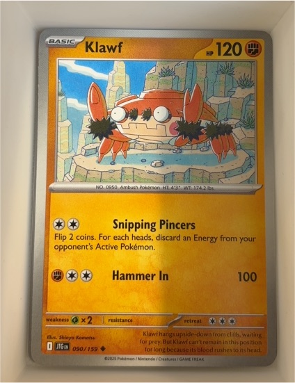 2025 Pokémon Journey Together #090 Klawf — front
