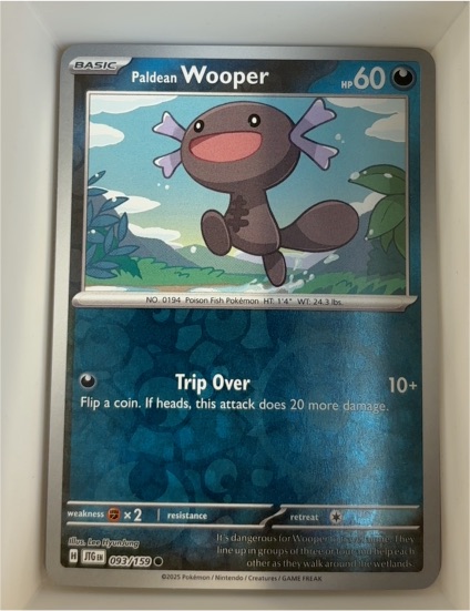 2025 Pokémon Journey Together #093 Paldean Wooper — front