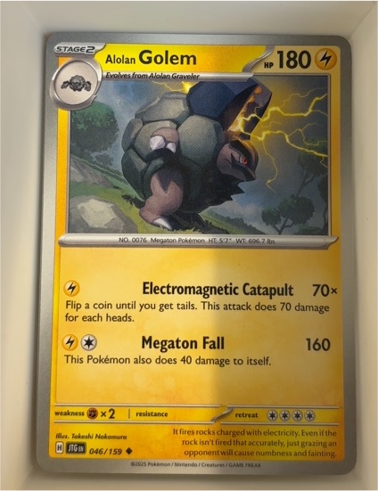 2025 Pokémon SV09: Journey Together #046 Alolan Golem — front