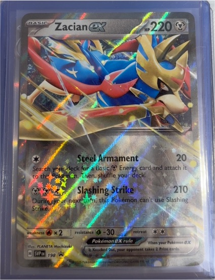 2023 Pokémon Scarlet & Violet Black Star Promo #198 Zacian ex — front