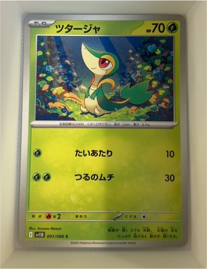 2025 Pokémon SV11B #001 Snivy Black Bolt — front