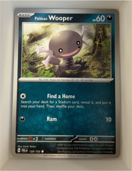 2023 Pokémon Paldean Fates #128 Wooper — front