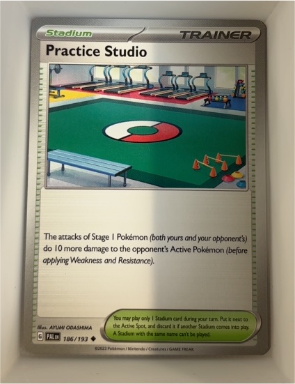 2023 Pokémon SV02: Paldea Evolved #186 Practice Studio — front
