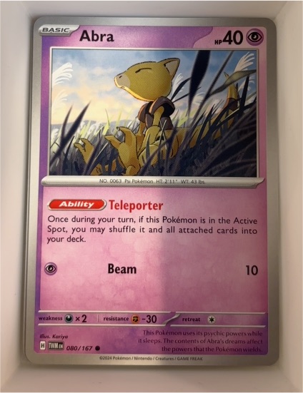 2024 Pokemon Twilight Masquerade #080 Abra — front