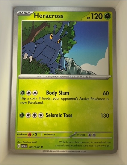 2024 Pokémon SV06: Twilight Masquerade #008 Heracross — front