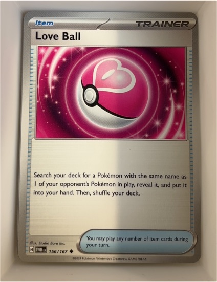 2024 Pokemon TCG SV06: Twilight Masquerade #156 Love Ball — front