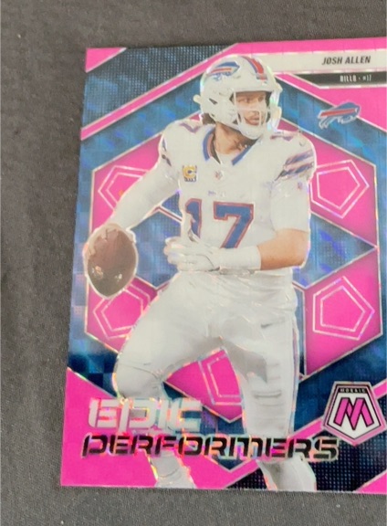 2025 Panini Mosaic Epic Performers #9 Josh Allen — front