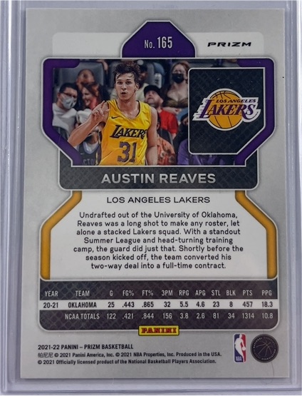 2021-22 Panini Prizm #165 Austin Reaves — front