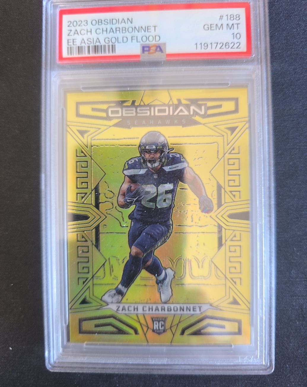 2023 Panini Obsidian #188 Zach Charbonnet — front
