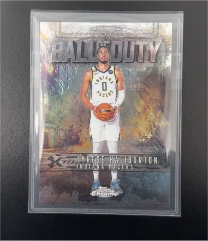2025-26 Topps Chrome #BD-12 Tyrese Haliburton Ball Of Duty — front