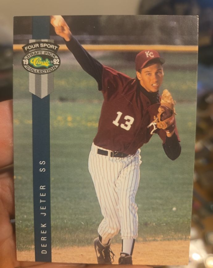 1992 Classic Four Sport Draft Pick Collection #231 Derek Jeter — front