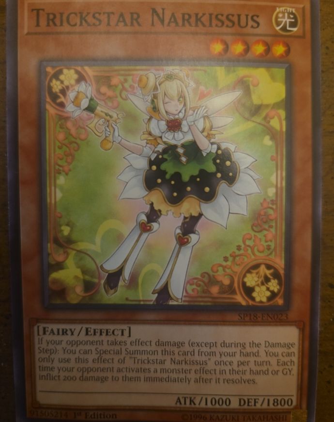 2018 Yu-Gi-Oh! SP18-EN023 Trickstar Narkissus — front
