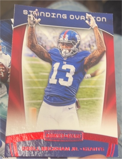 2017 Panini Rookies & Stars #5 Odell Beckham Jr. Standing Ovation — front