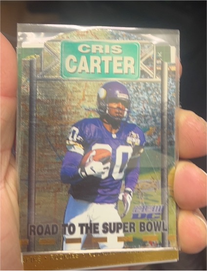 1996 Pro Line Die-Cut #19 Cris Carter — front