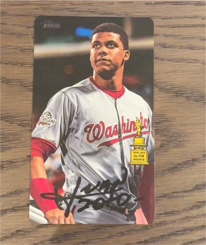 2019 Topps Heritage #5 Juan Soto — front