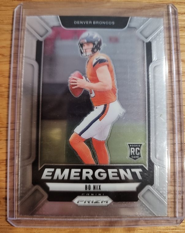 2024 Panini Prizm #3 Bo Nix Emergent Rookie — front