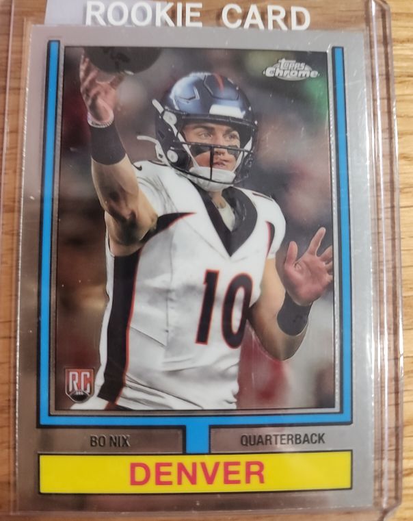 2024 Topps Chrome 1974 Throwback #74TF-4 Bo Nix — front