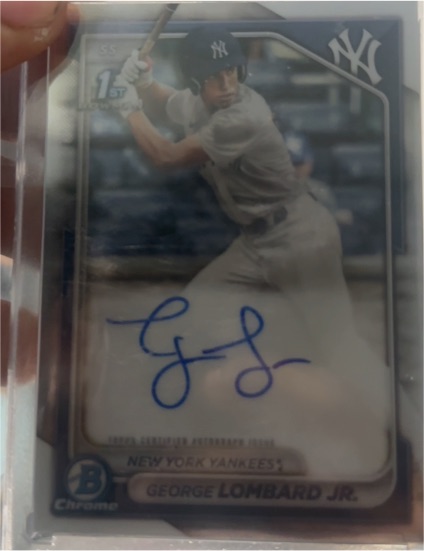 2024 Bowman Chrome #CPA-GL George Lombard Jr. — front