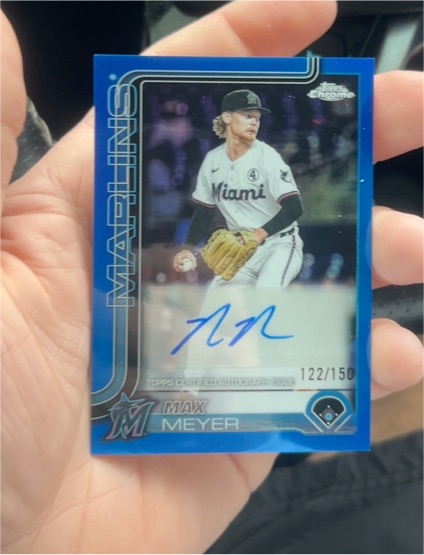 2025 Topps Chrome Rookie Autograph #RA-MM Max Meyer — front