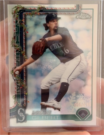 2025 Topps Holiday #H83 Logan Gilbert — front