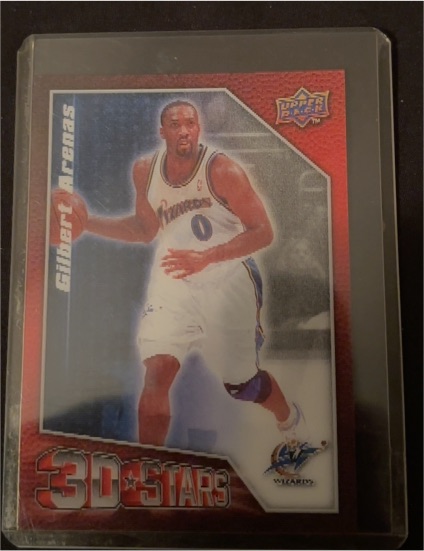 2009 Upper Deck 3D NBA Stars #3D-GA Gilbert Arenas — front