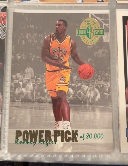 1993 Classic Four Sport Collection Power Pick #PP6 Rodney Rogers — front