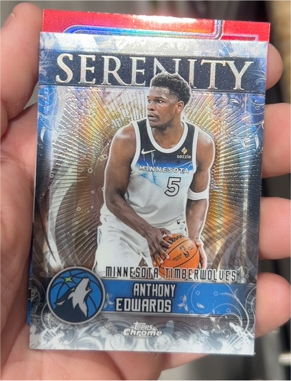 2025-26 Topps Chrome Basketball #SY-4 Anthony Edwards Serenity — front