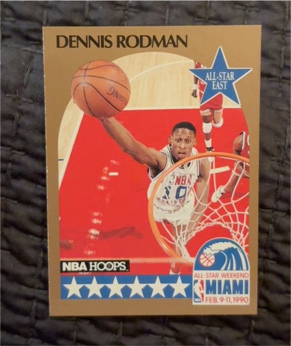 1990-91 NBA Hoops #10 Dennis Rodman — front