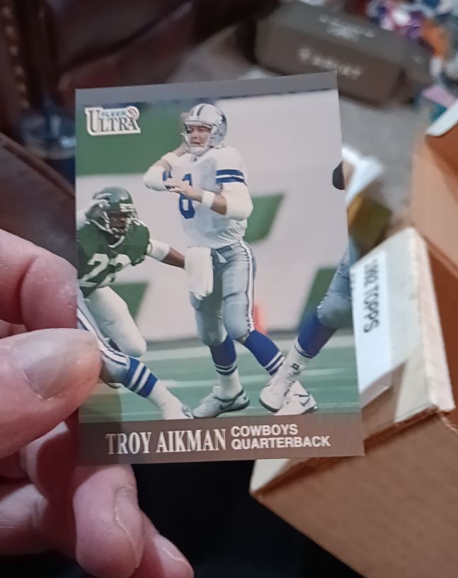 1991 Fleer Ultra #162 Troy Aikman — front
